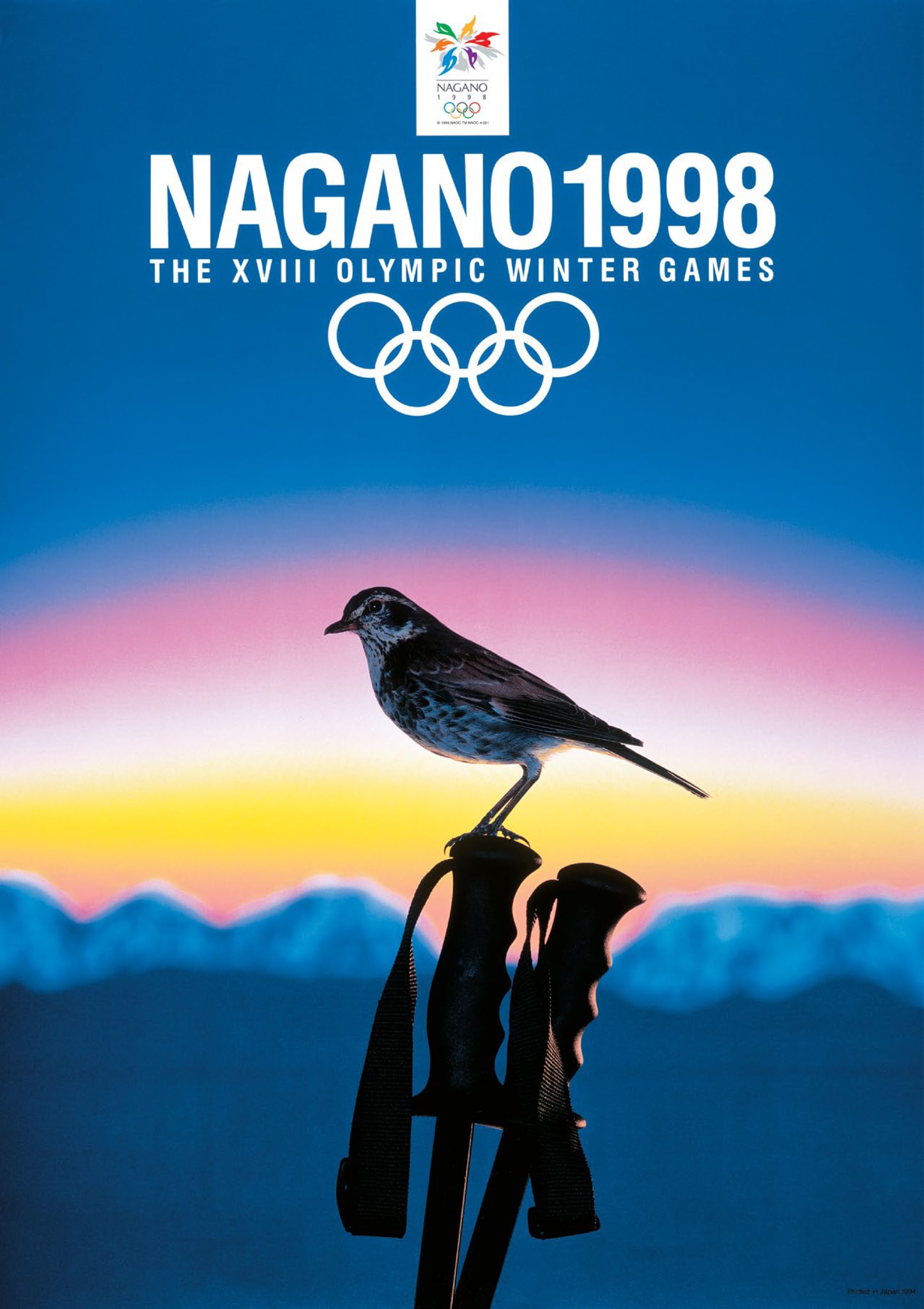 Nagano Olympic Logo Poster Design Look Of The Games