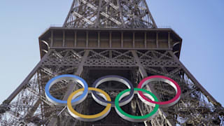 Olympic Rings Were Installed On The Eiffel Tower