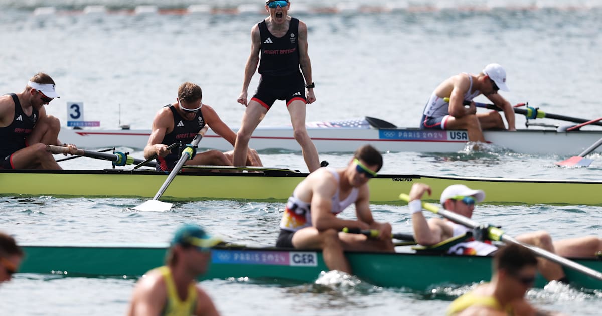 Paris Rowing All Results As Great Britain Power To Mens Eight