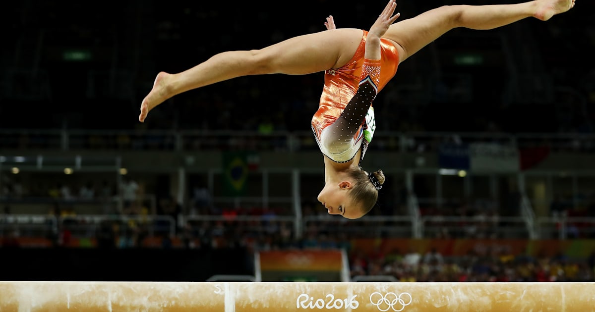 Sanne Wevers Performs Beam Routine In Team Event At Rio 2016