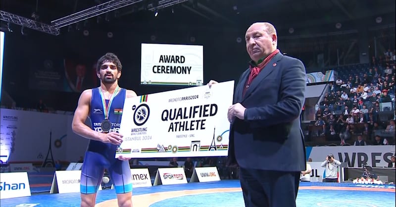 Wrestler Aman Sehrawat Seal Olympic Quota For Team India