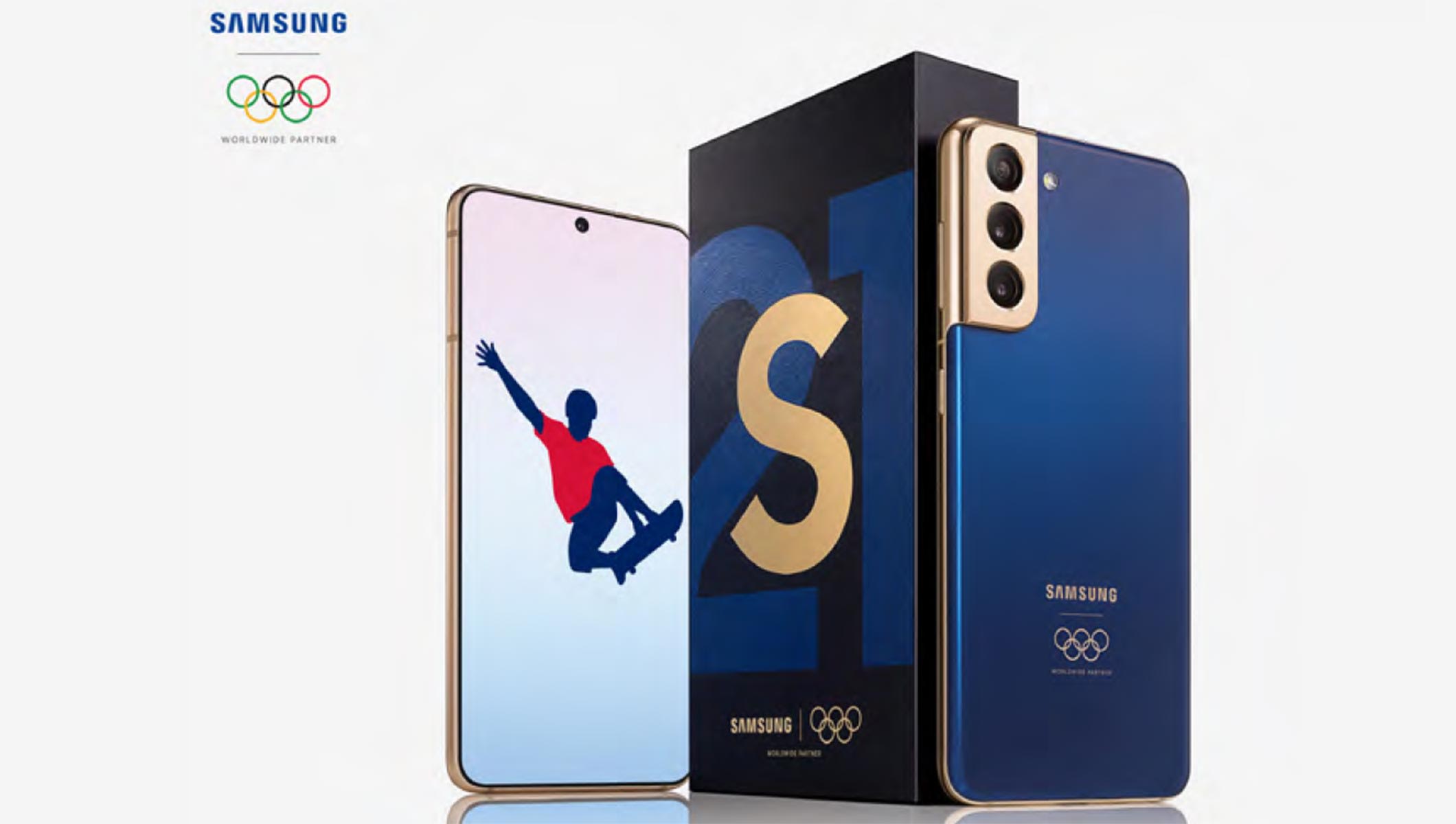 Olympic edition of Samsung S21 Olympic phone