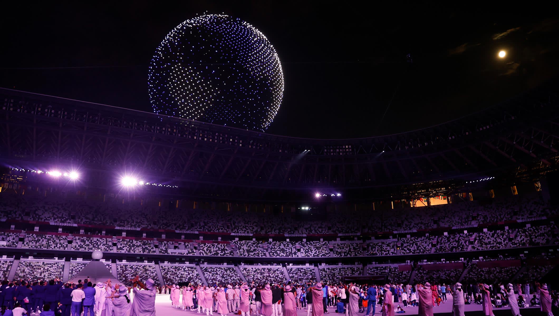 Intel drones light up the sky in Tokyo 2020 opening ceremony