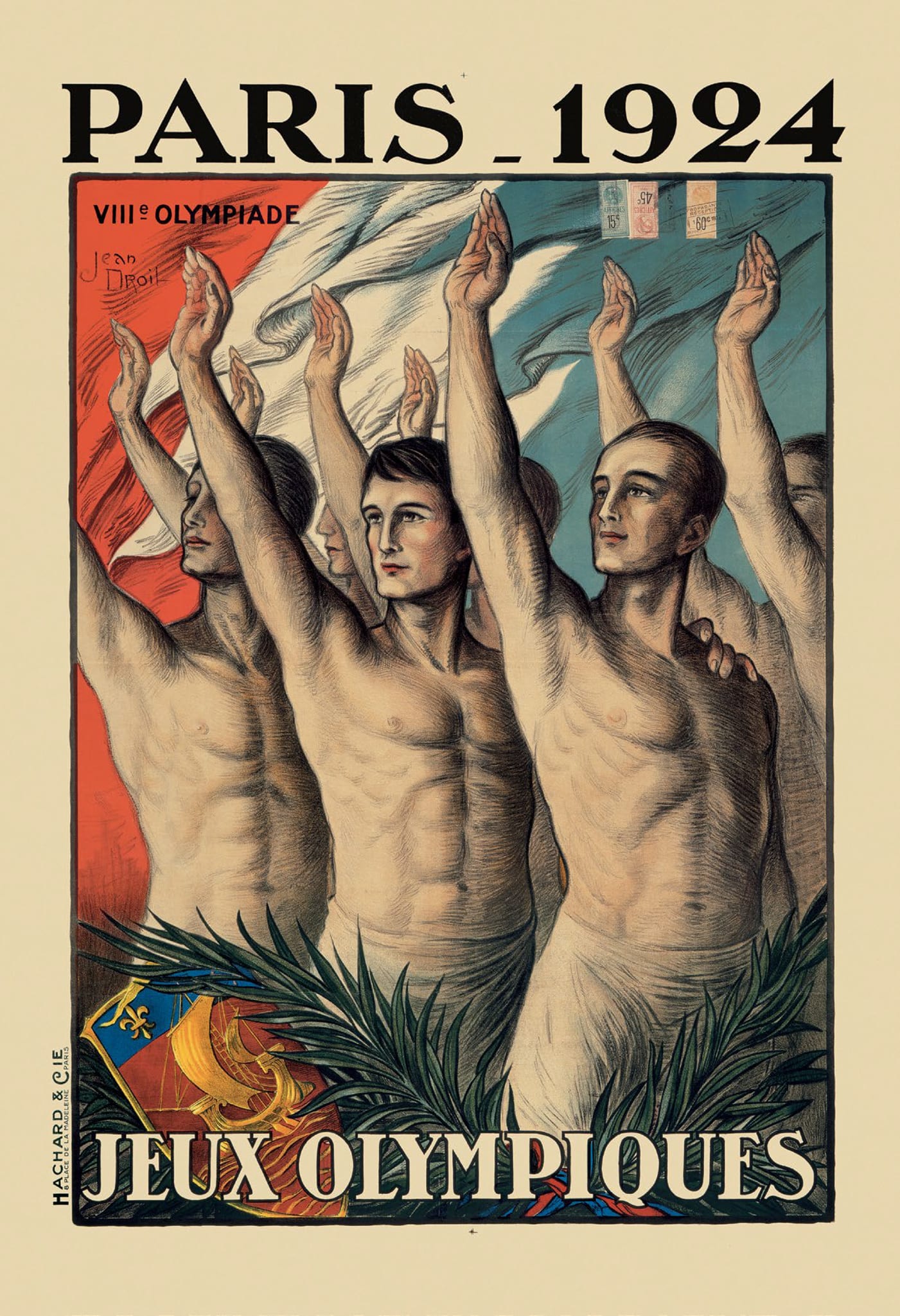 Paris 1924 Olympic logo, poster design & look of the games