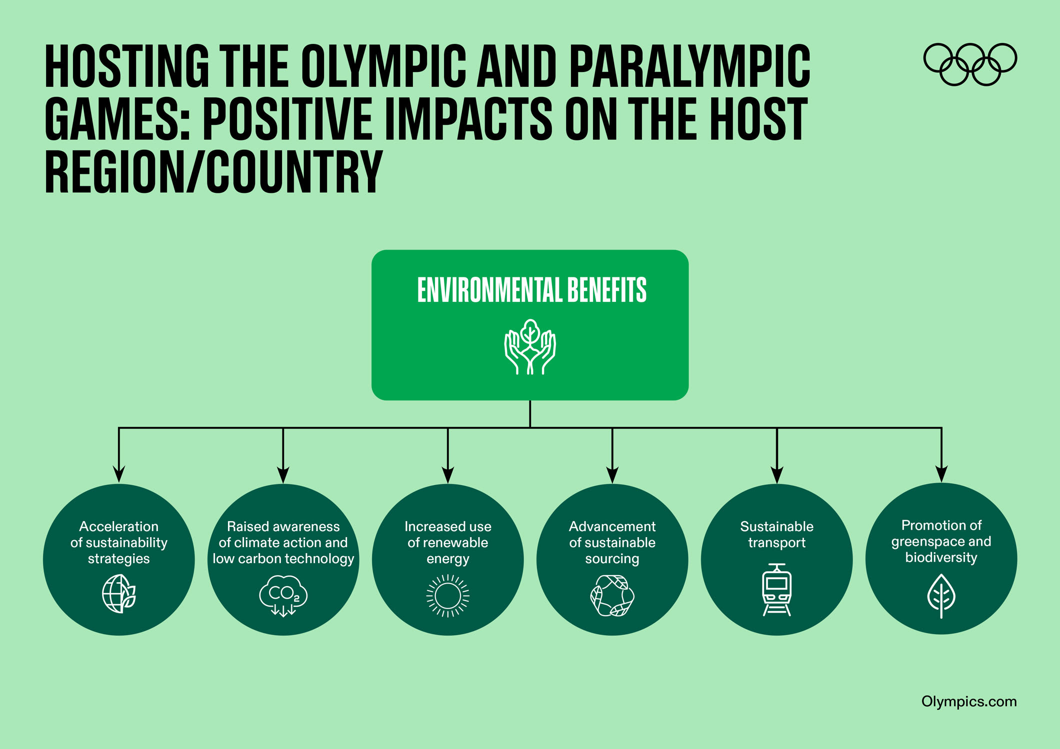 Environmental benefits of the Olympic Games.