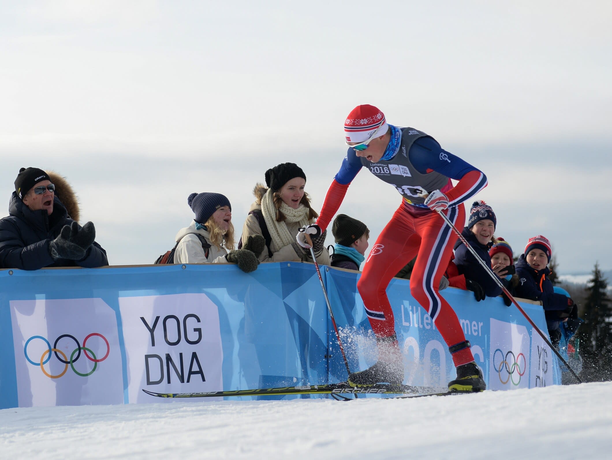 Norway's Vebjoern Hegdal (left) and Republic of Korea's Magnus Kim. Photo: YIS / IOC Jon Buckle