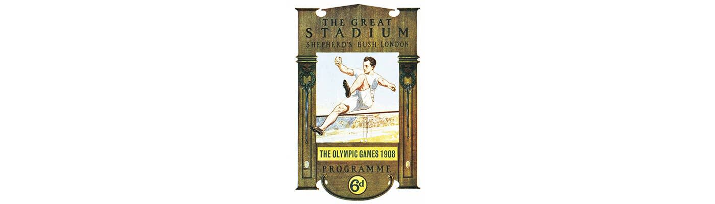 ロンドン1908オリンピックロゴ、ポスター＆大会ルック