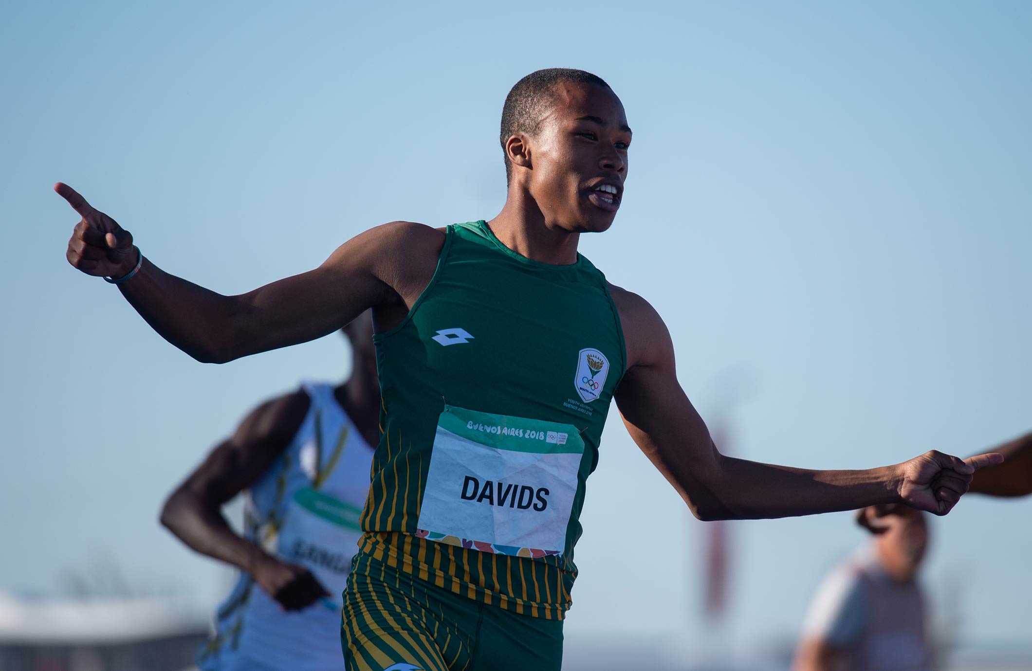Davids became the fastest young man in the world with his victory at Buenos Aires 2018. (IOC/IOS)
