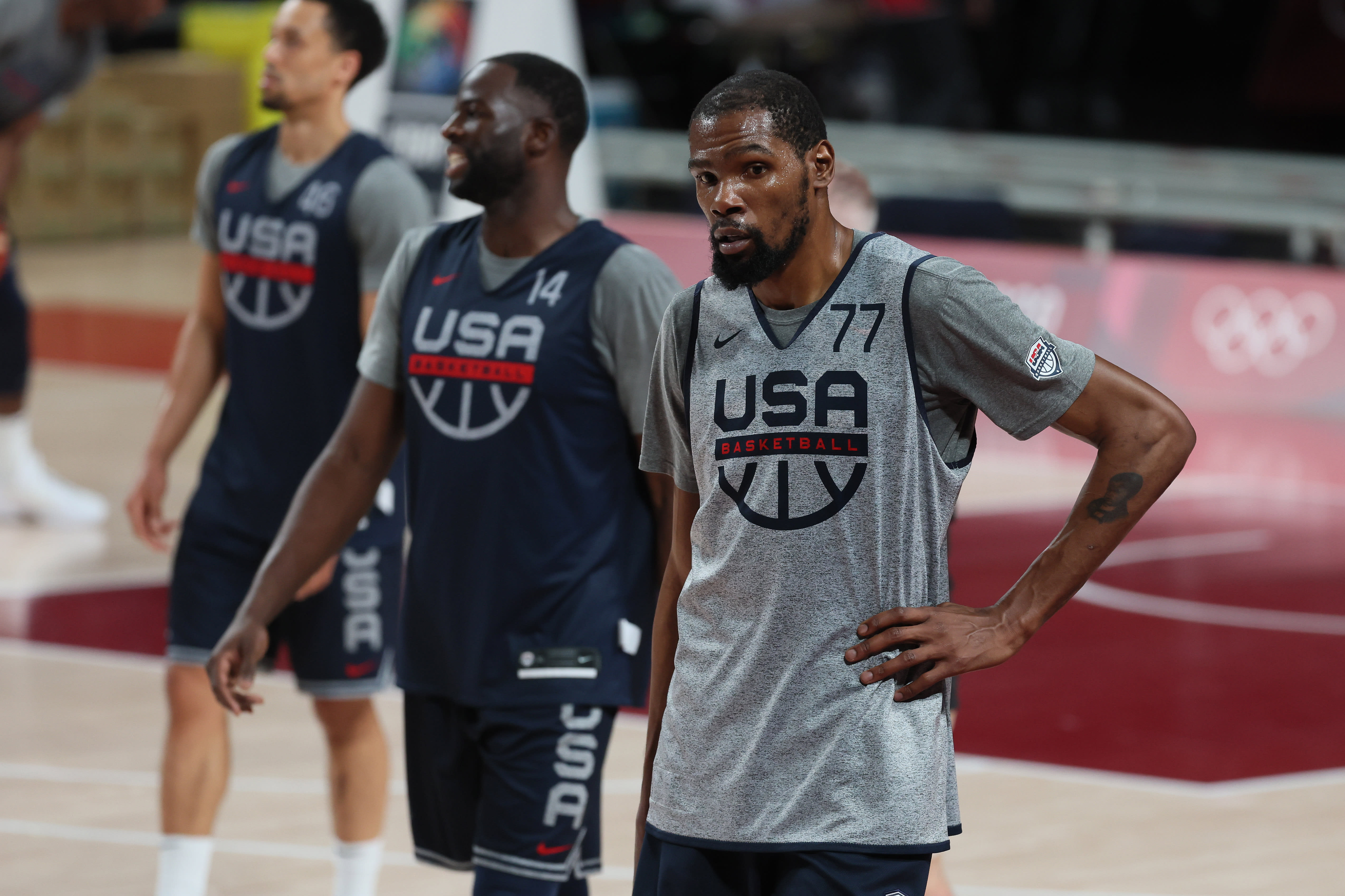 Jrue Holiday is listed as 6'3 229lbs on USAB's website. 24 lbs heavier  than his official NBA weight. KD listed as 225lbs, 15lbs less than his  official NBA weight. : r/nba