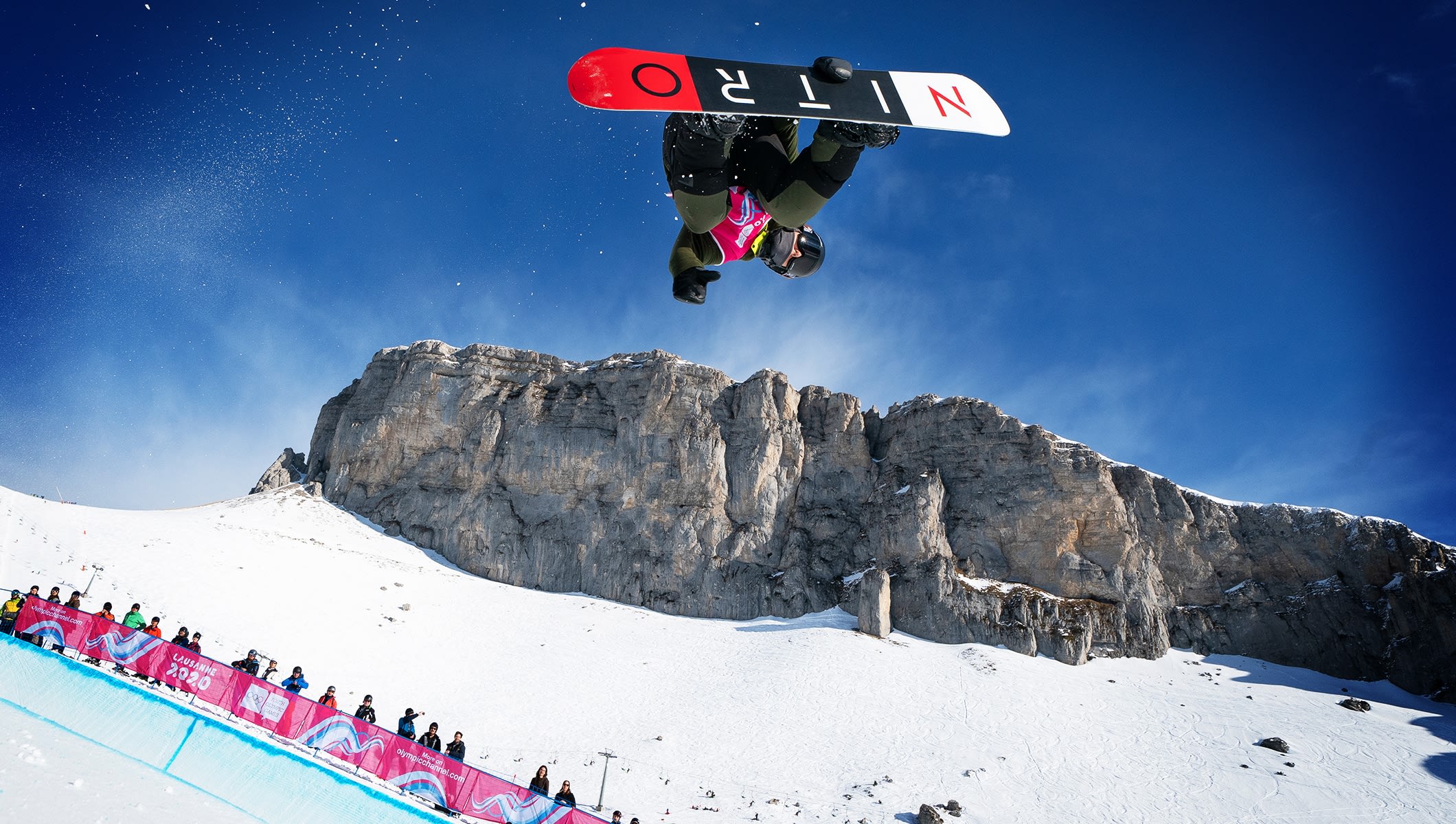 Snowboard halfpipe Lausanne 2020