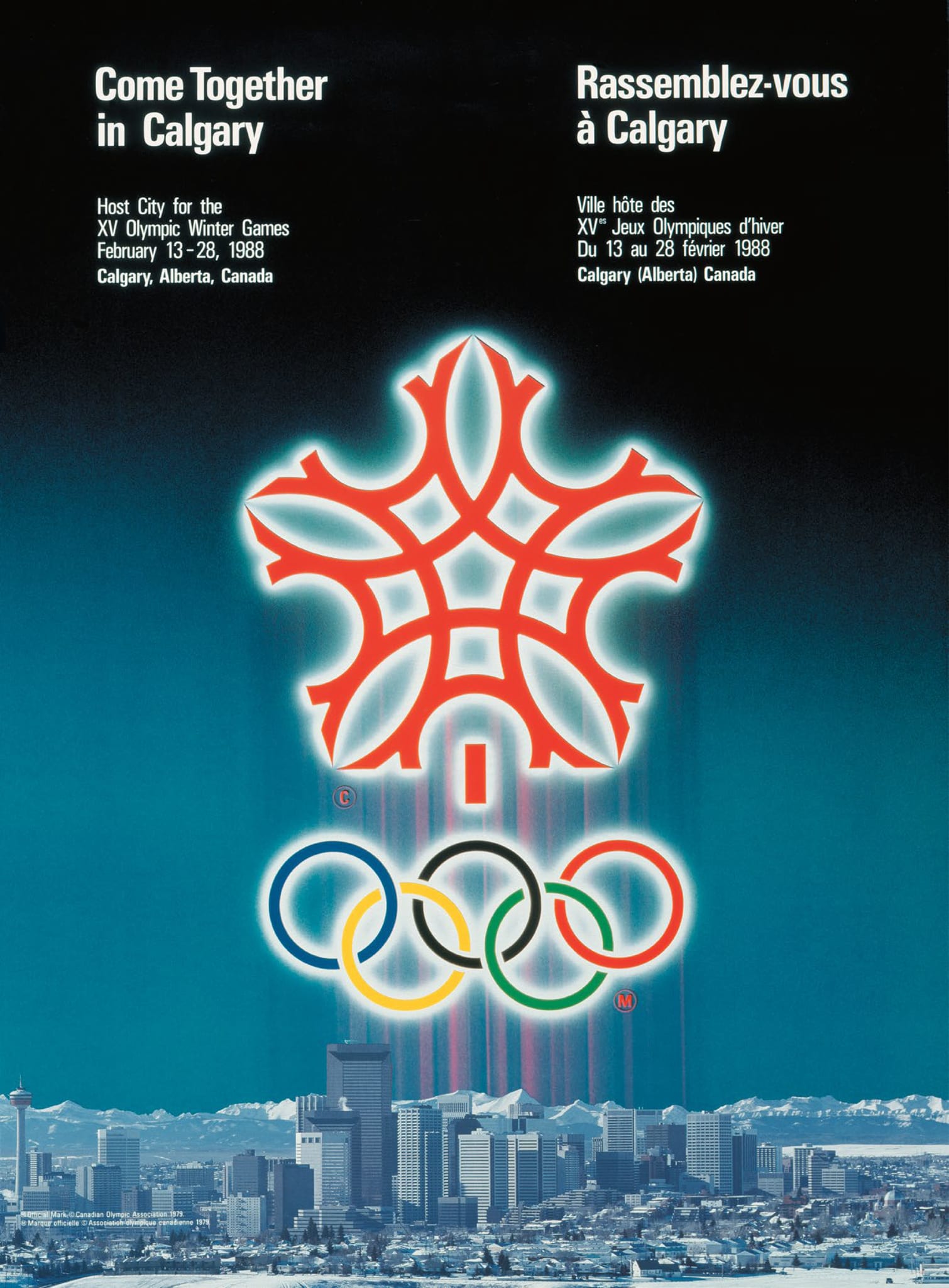 Logo olympique des Jeux de Calgary 1988, conception de l’affiche et aspect  des Jeux