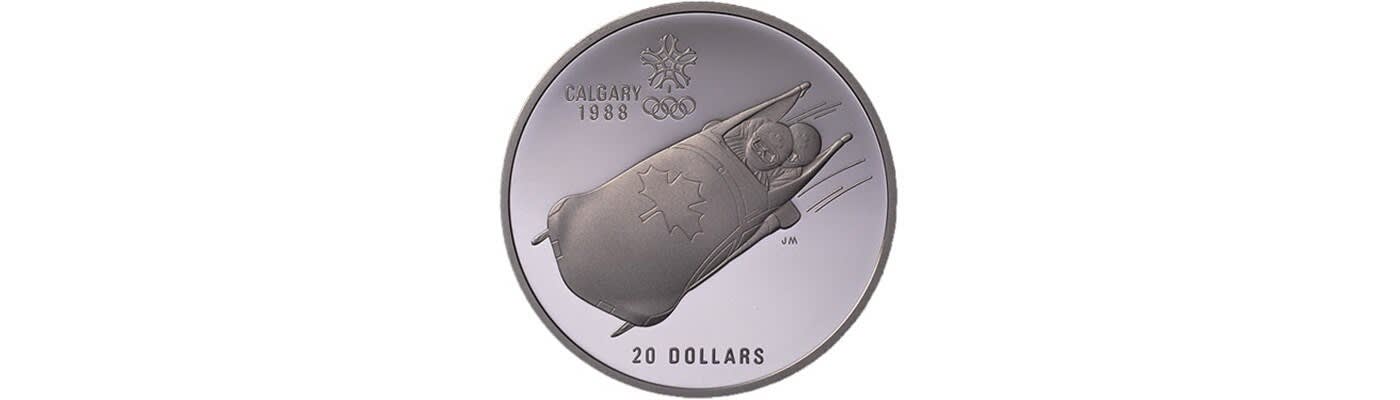 1988Calgary Olympic Winter Games 純銀記念 1988 Winter Olympics Calgary Participation Medal - Medals