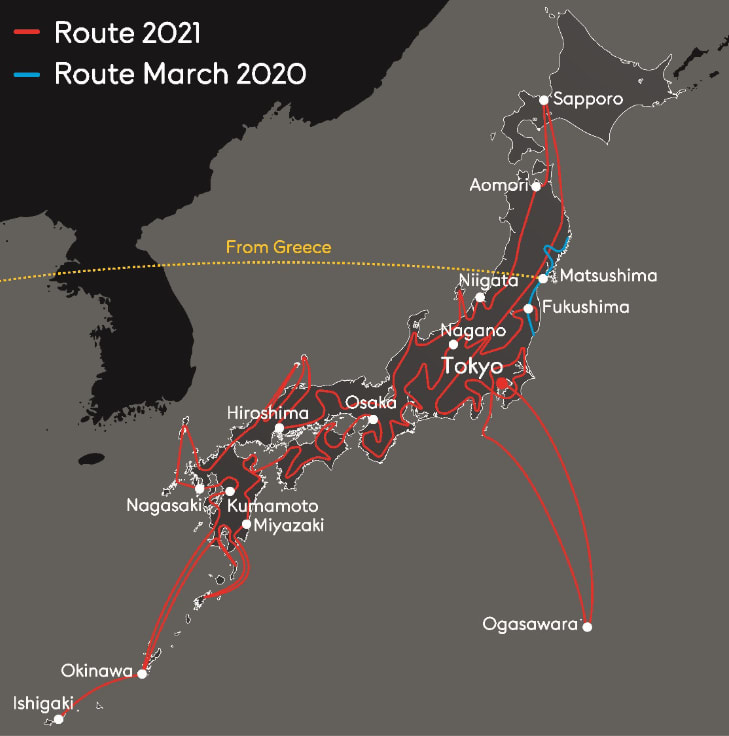 東京 2020 トーチに関するスタッツ - v2