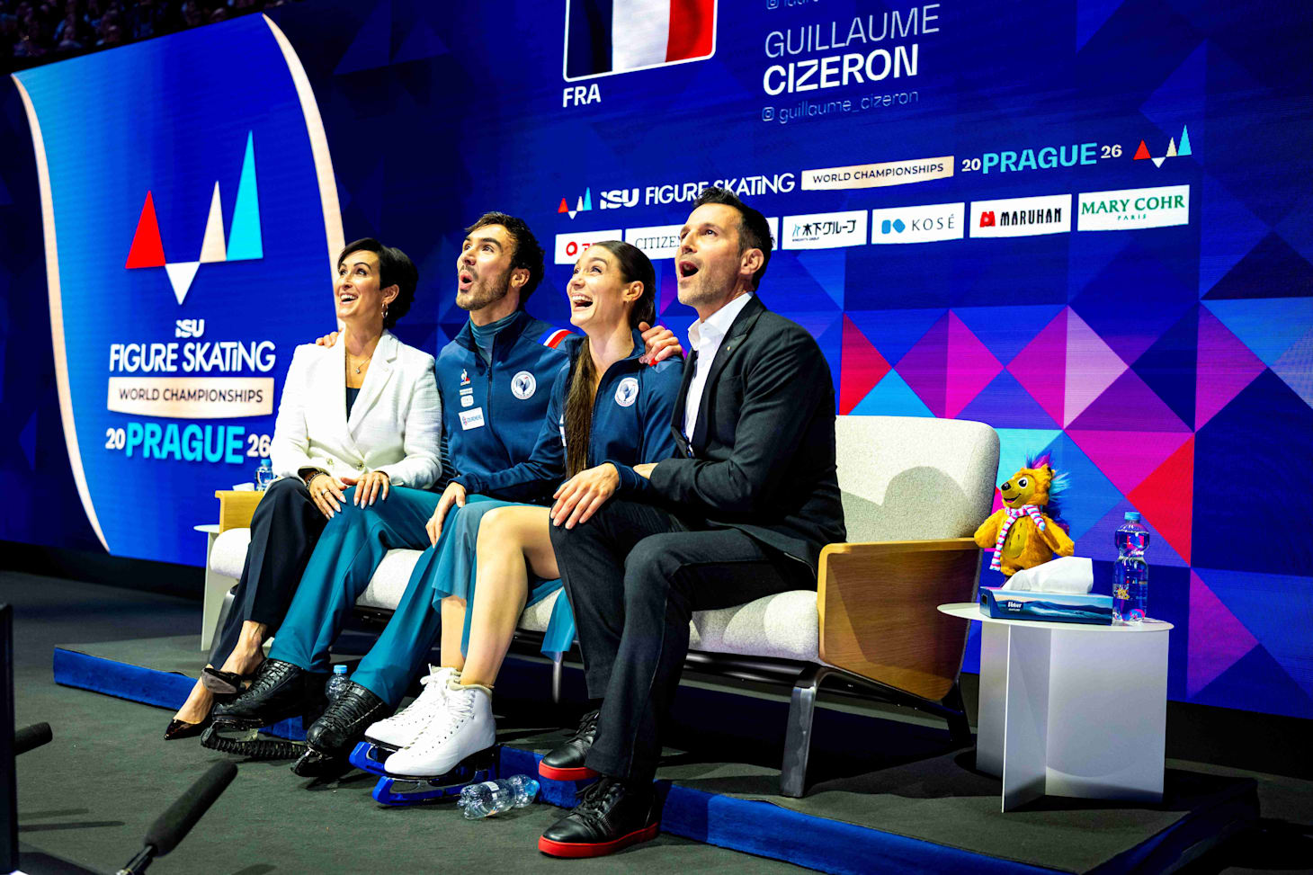 French ice dancers Laurence&nbsp;Founier Beaudry and Guillaume Cizeron scored personal bests in both their skates to win gold at the 2026 ISU World Figure Skating Championships.