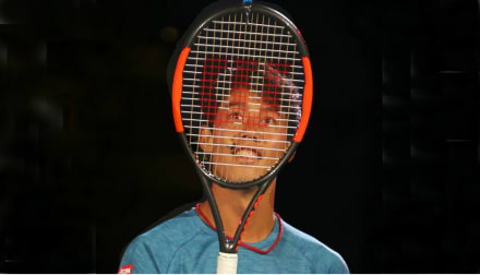 【ビースケ】錦織圭Personal 2015USopen 実使用ラケット ビースケ様専用】錦織圭Personal 2015USopen 実使用ラケット