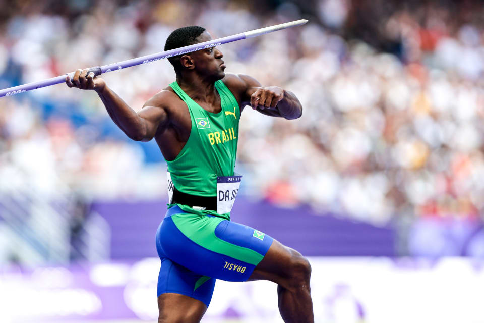 Luiz Maurício (BRA), during the javelin throw qualifiers in Paris 2024, in August 6th.