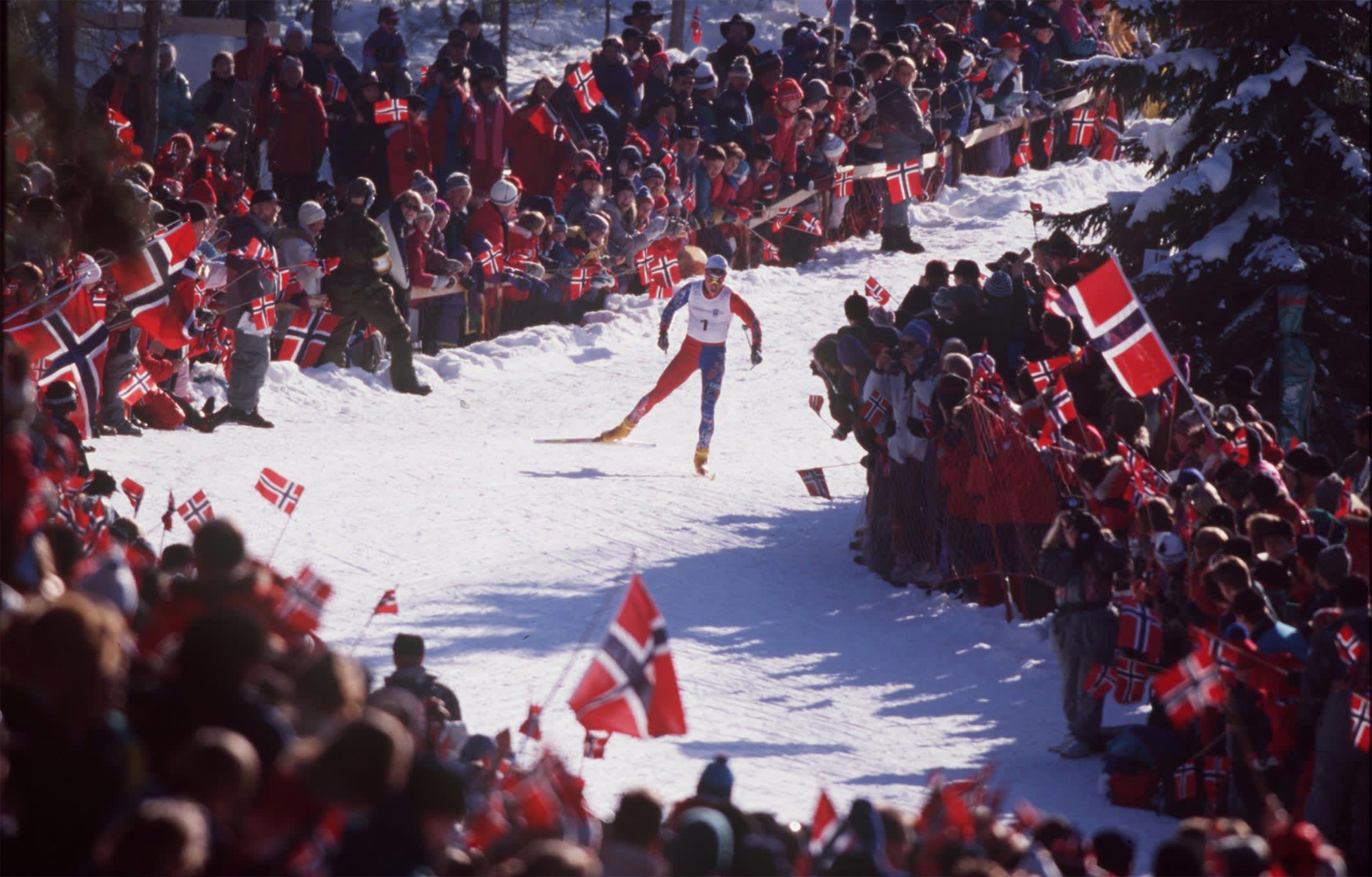 Bjørn Daehlie ends his Olympic career in style in Nagano in 1998 ...