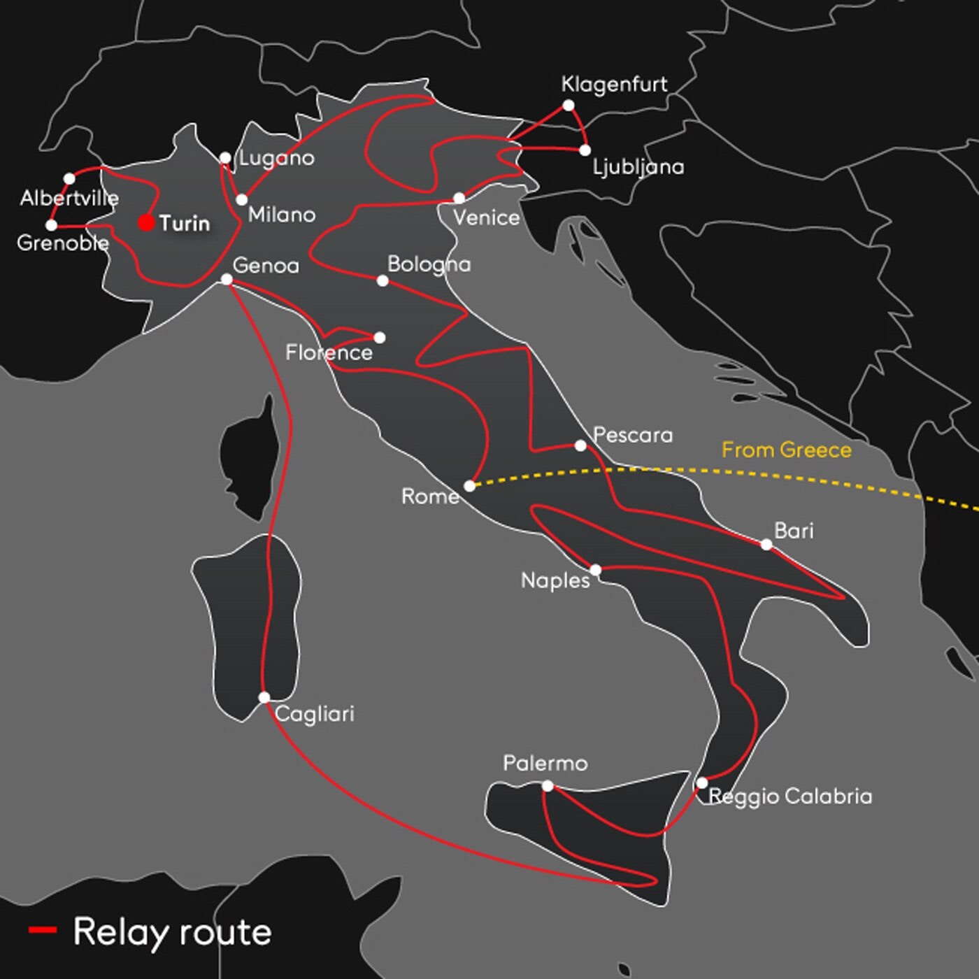 Turin 2006 Olympic Torch Relay - Highlights
