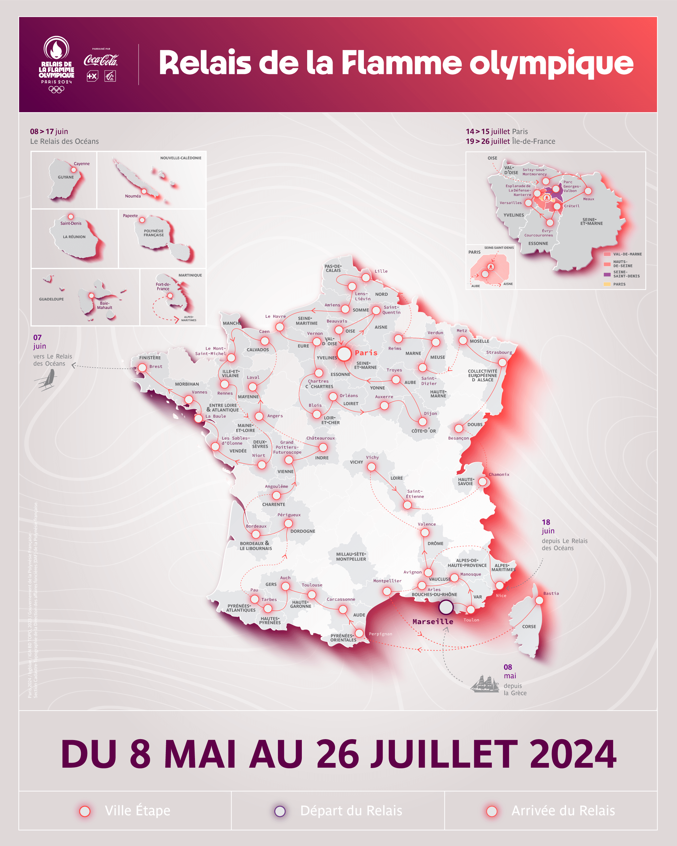 Paris 2024 Le Parcours Du Relais De La Flamme Olympique 9377