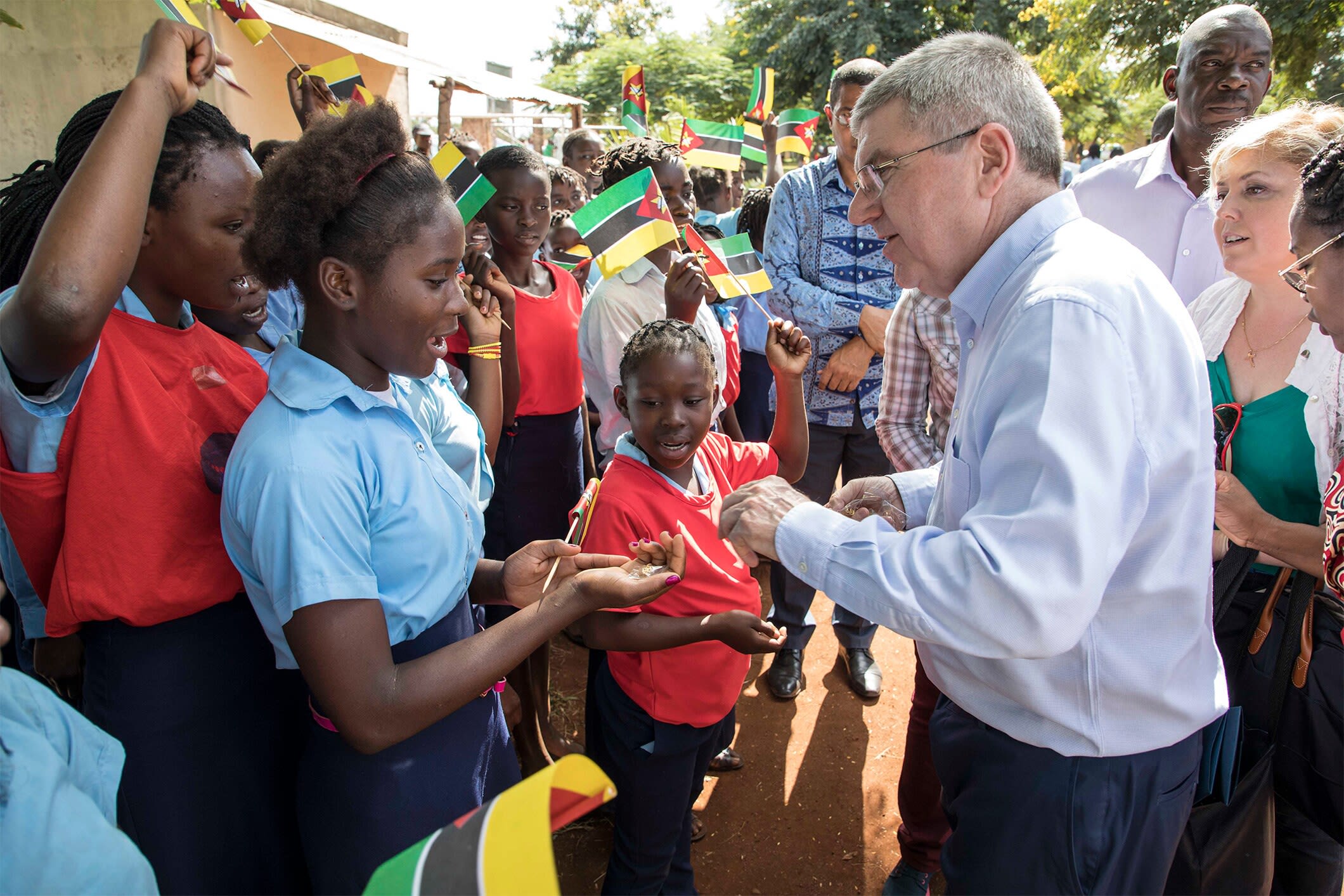 IOC President visits OlympAfrica centre in Mozambique Olympic News