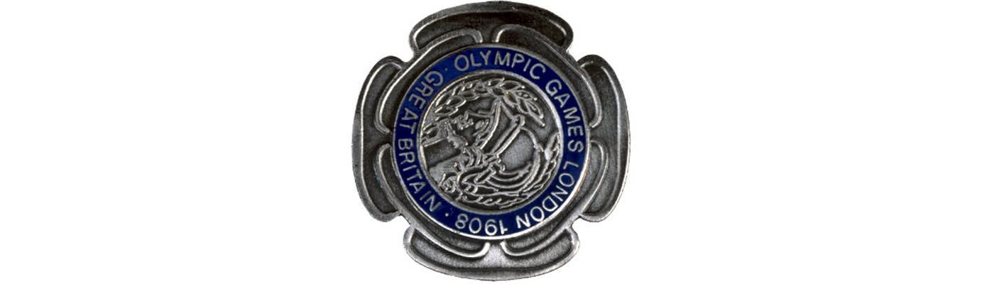 Londres 1908 logotipo Olímpico, design de poster e visual dos jogos