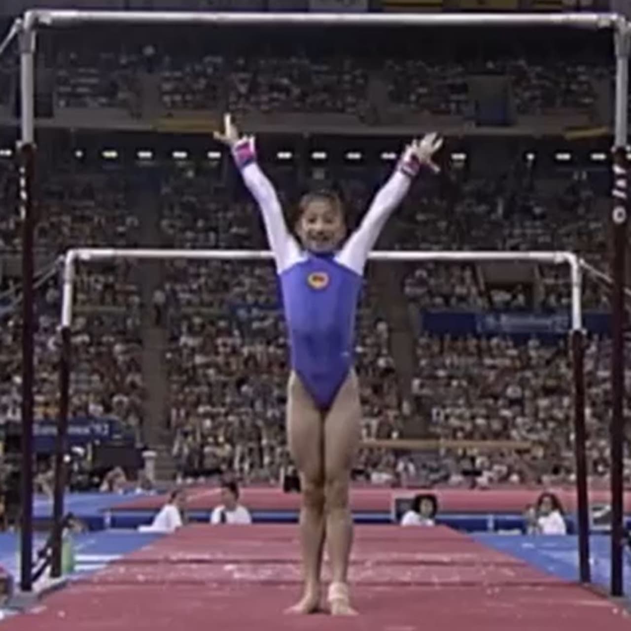Gymnastique - Jeux Olympiques de Los Angeles 1984 - exercice d'étage.Li