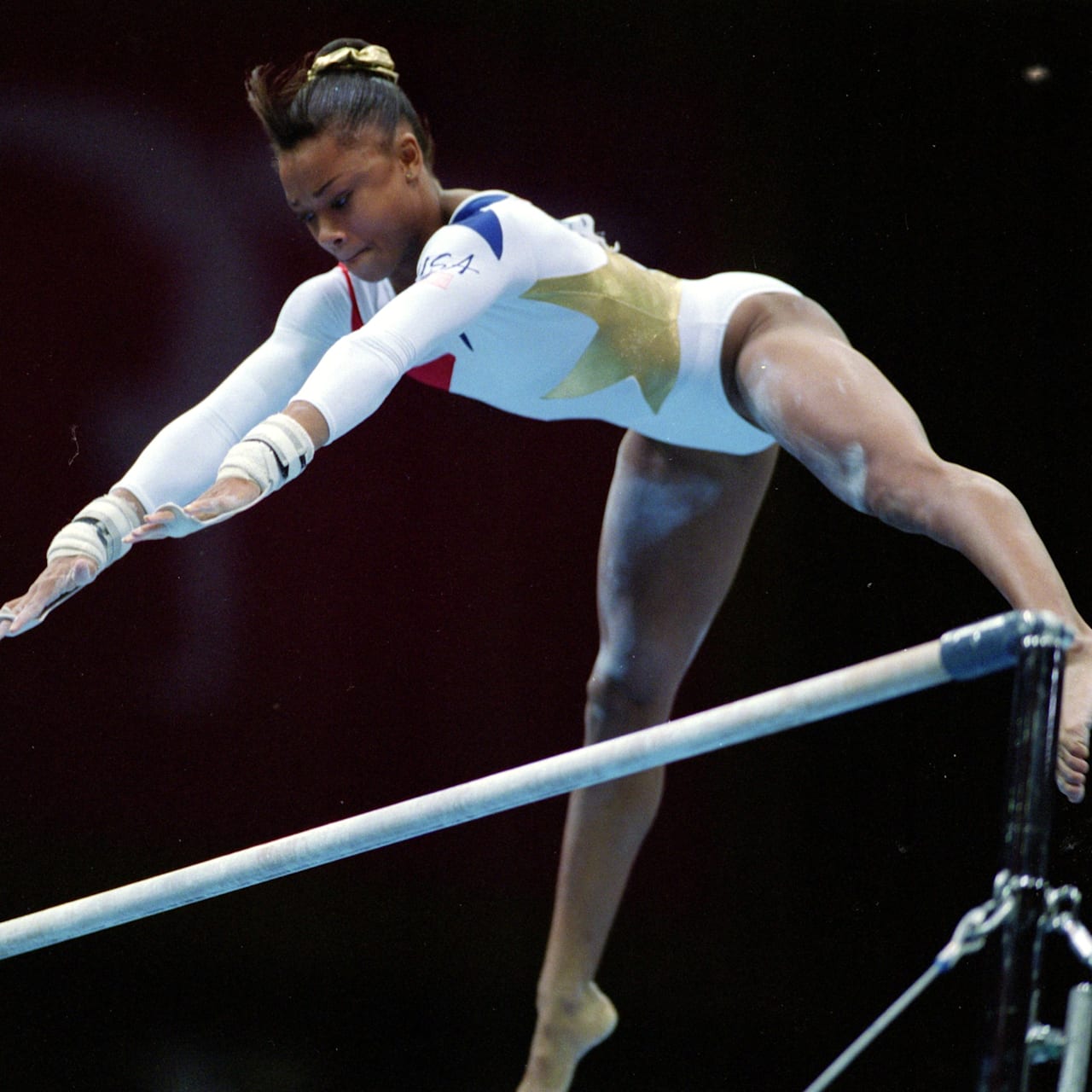 Olympic Gymnastics Leotard, worn by Dominique Dawes