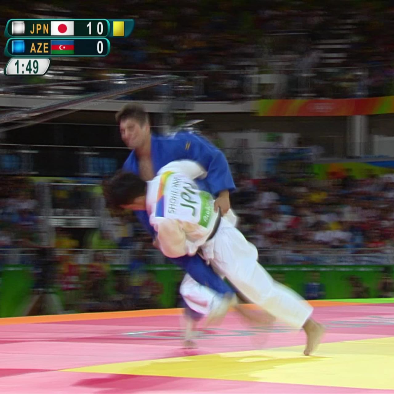 Ippon and gold for Ono in Mens Judo -73kg