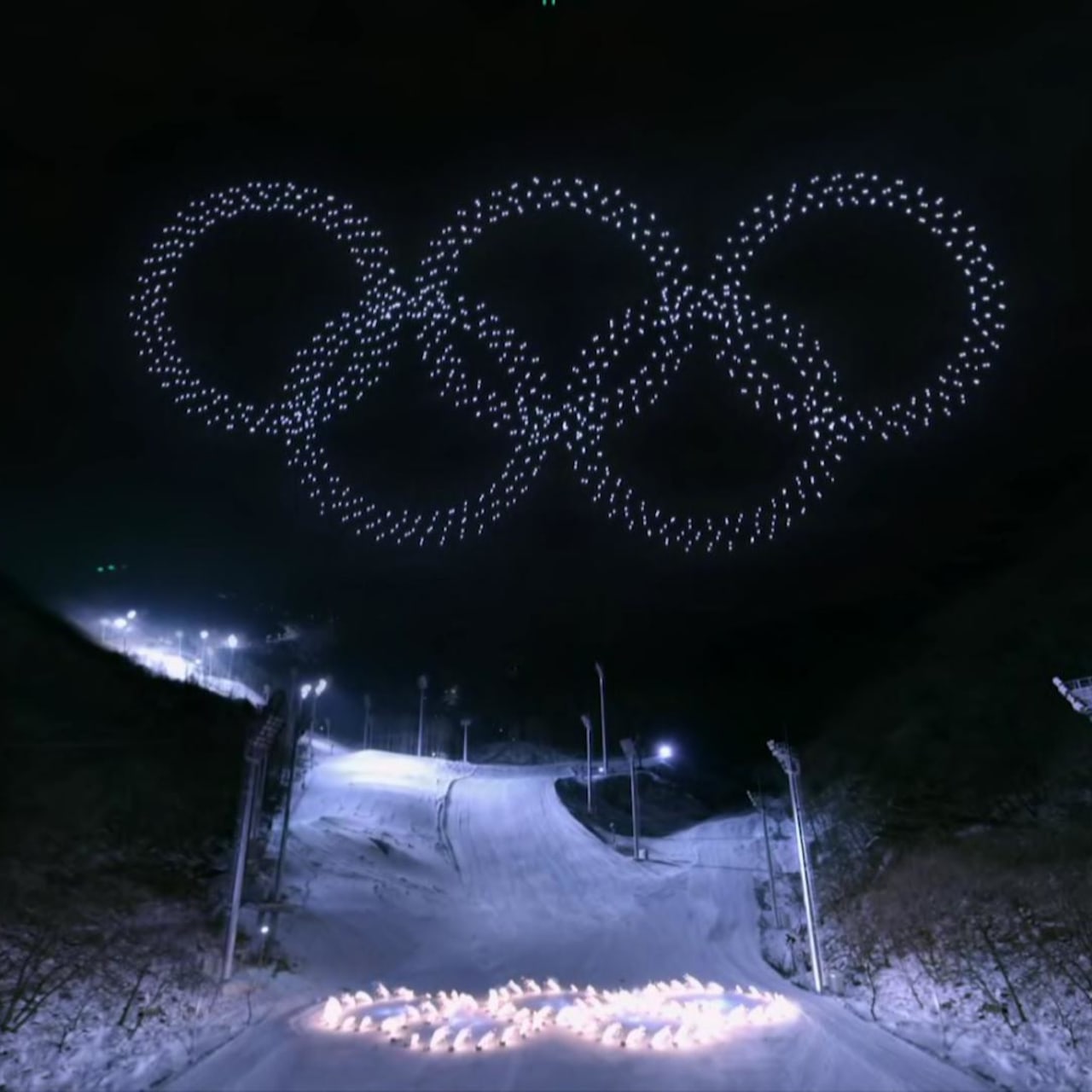 Olympic best sale drone show