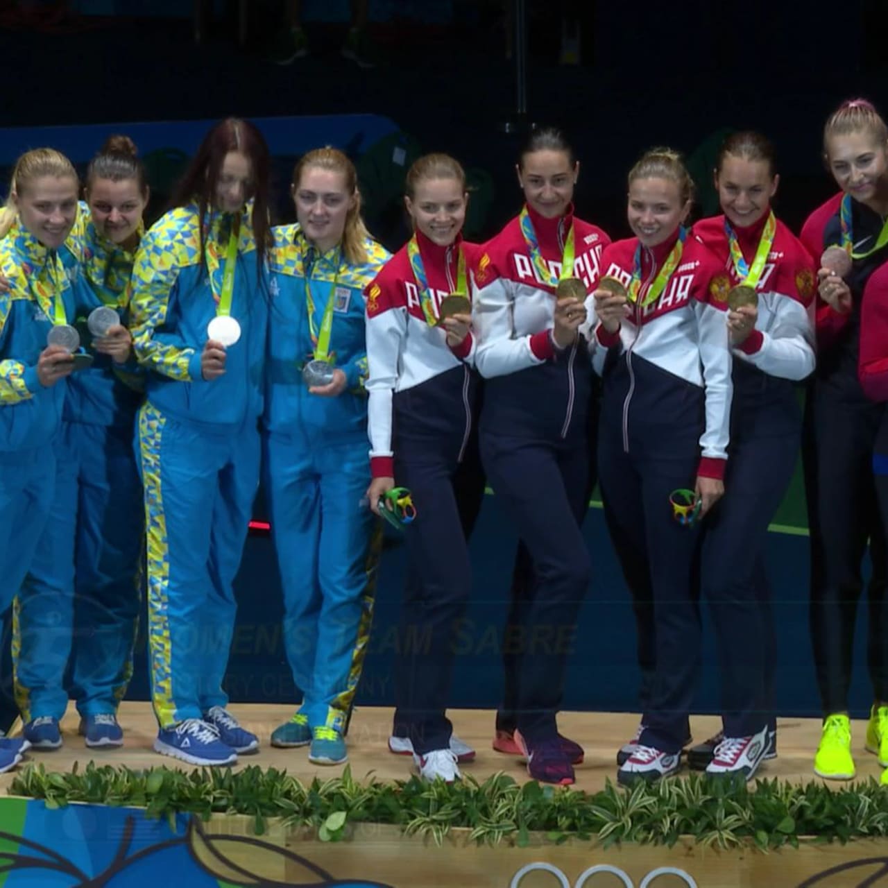 Gold for Russia in women's team sabre