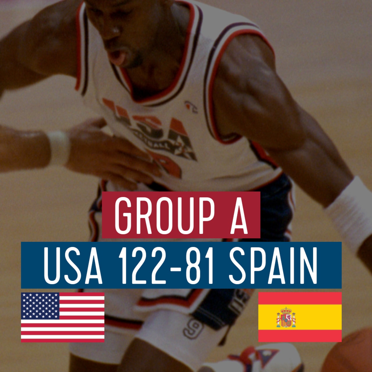 アメリカ vs スペイン | バルセロナドリームチーム