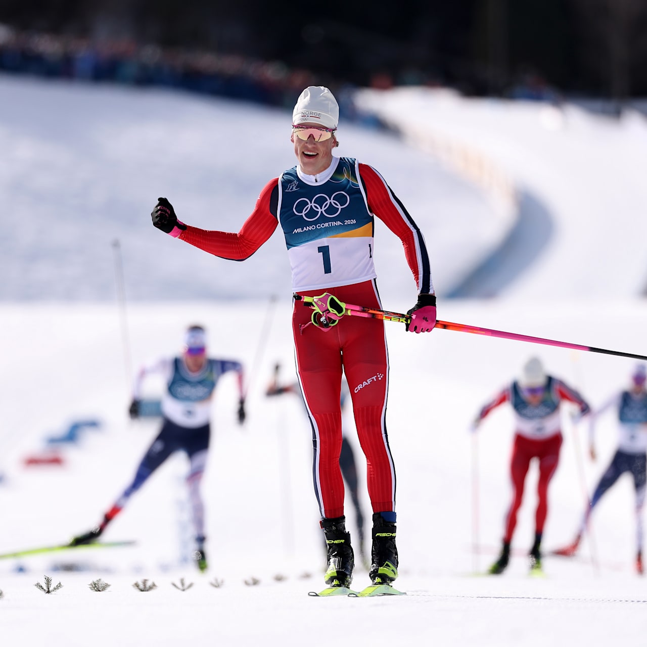 ヨハンネスヘスフロト・クレボがオリンピック・スキーアスロンで初優勝