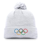 The Olympic Collection Bobble Beanie - White