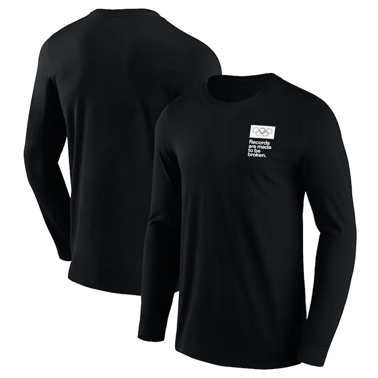 The Olympic Collection - Classic Records Long Sleeve Shirt - Black