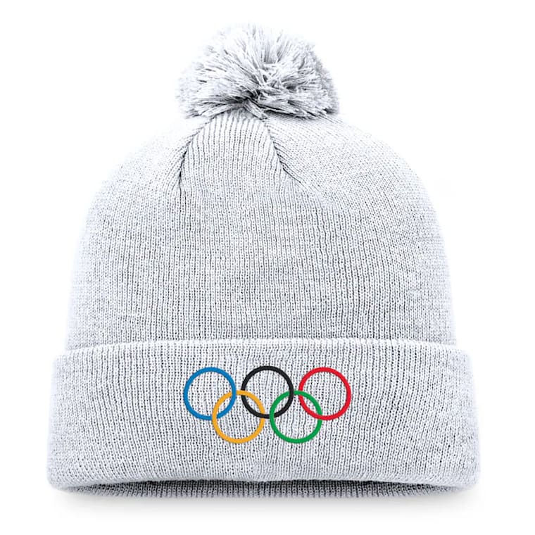 The Olympic Collection Bobble Beanie - White