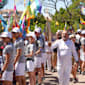 Joie et partage pour la première étape du relais de la flamme olympique en France