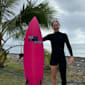 Tyler Wright wears ‘half and half’ wetsuit at Teahupo'o
