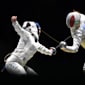 Auriane Mallo-Breton se pare d'argent en épée dames