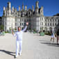 Olympic torch the queen of the castle in Loir-et-Cher!