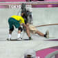 Funny | Tokyo 2020: Skateboarding - Takes out cameraman - K Woolley (AUS)