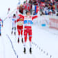 What are the different types of Olympic cross-country skiing?