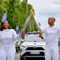 Thierry Henry and Romane Dicko’s ‘torch kiss’ on Bastille Day