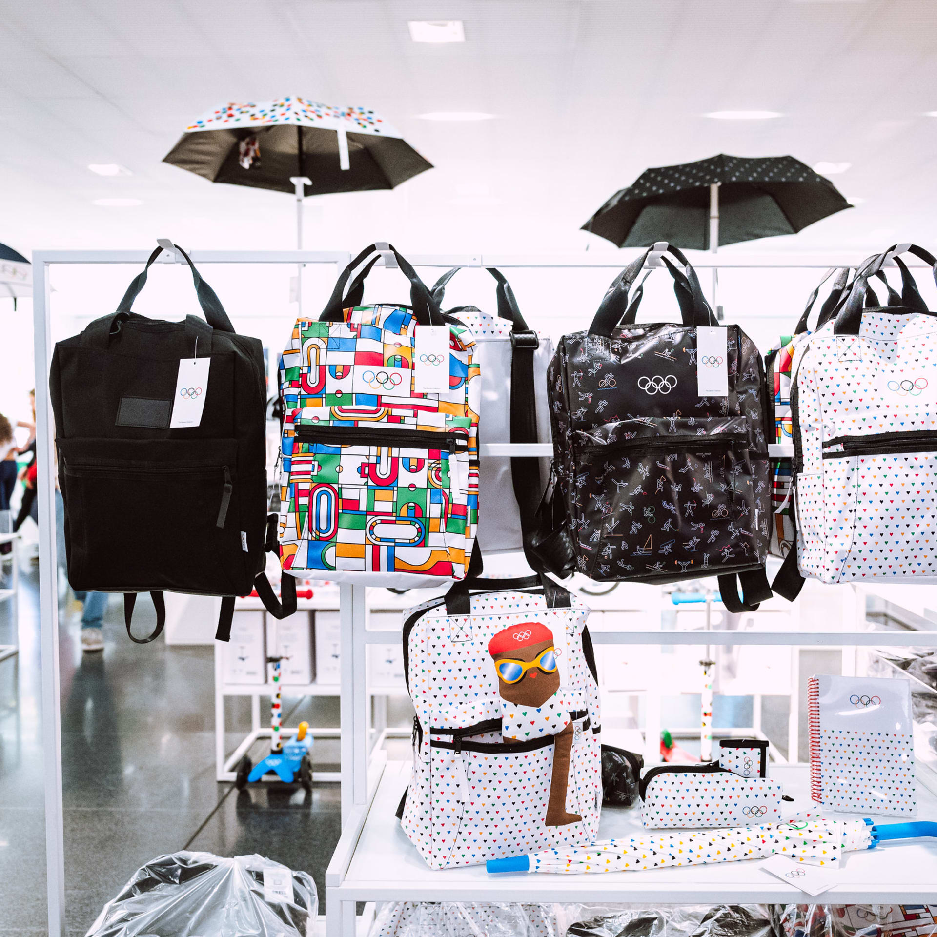 Bags from the Olympic Collection at the Shop