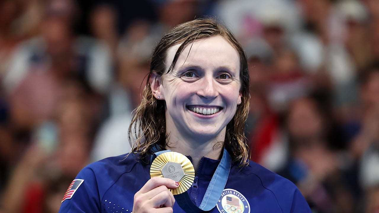 Swimming -W - 1500M Freestyle | Katie Ledecky | Paris 2024  Highlights