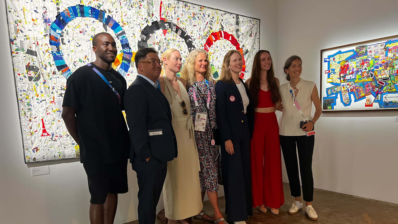 Olympian artists showcase their work in Paris