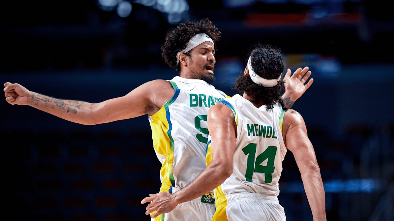 Basketball OQT 2024 highlights of Brazil v Montenegro