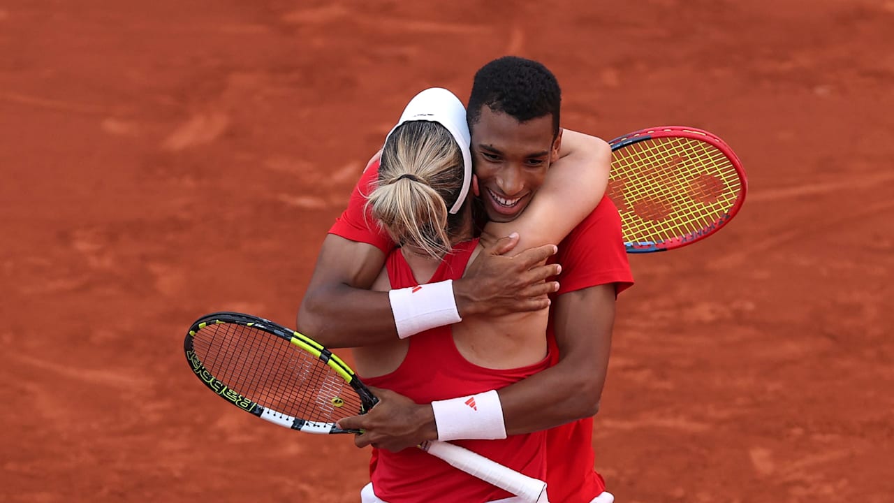 Dabrowski/AugerAliasimme (CAN) vs. Schuurs/Koolhof (NED) - Mixed Doppel Spiel um Platz 3 | Tennis | Olympische Spiele Paris 2024