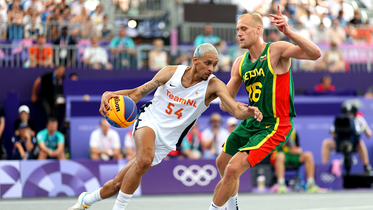 NED-LTU Men's Semifinal | 3x3 Basketball | Olympic Games Paris 2024