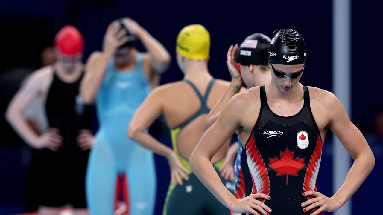 Damen 200m Schmetterling Finale Schwimmen Olympische Spiele Paris