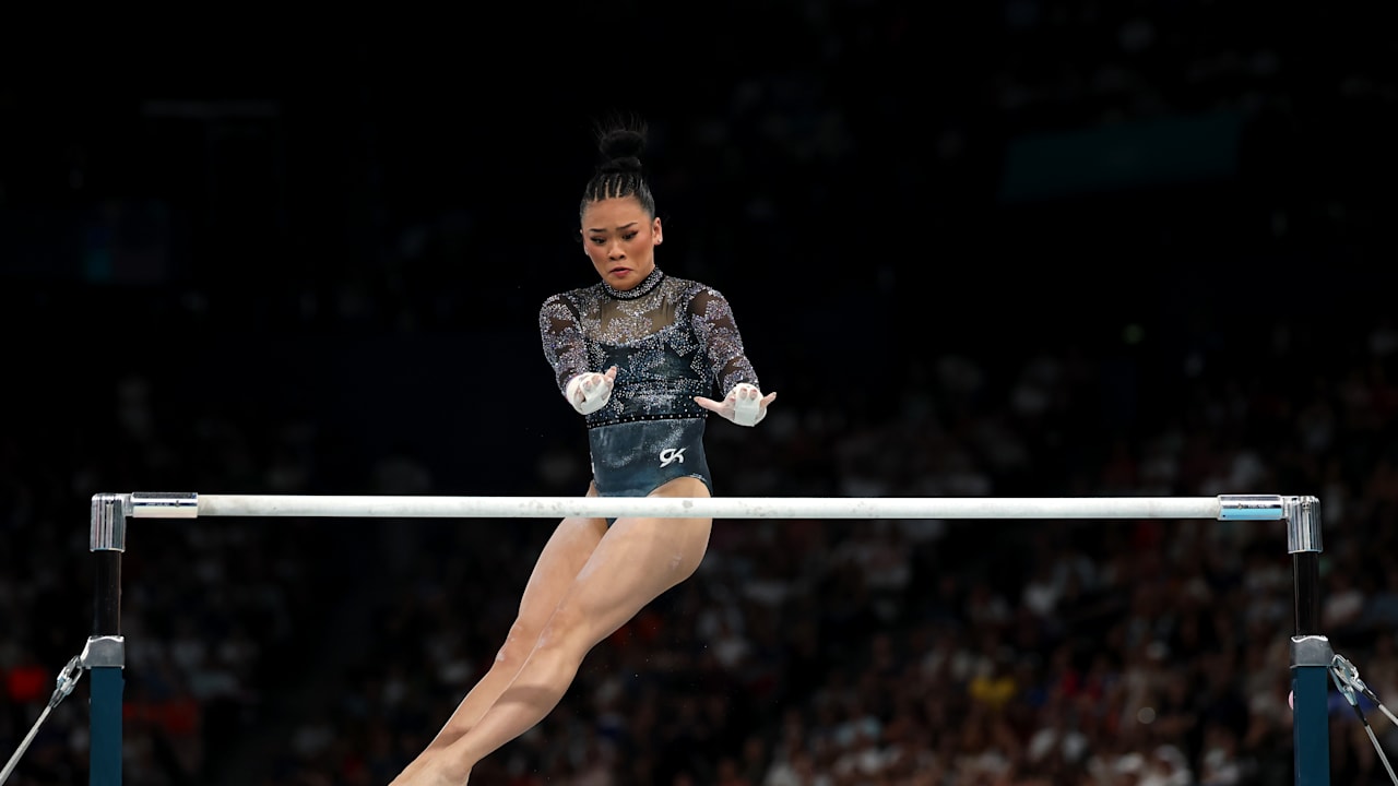 Artistic Gymnastics W Qualification Subdivision 2 Suni Lee Uneven Bars Paris 2024 Highlights
